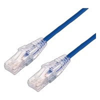 CABLE DE PARCHEO SLIM UTP CAT6A - 2 METROS (6.56 PIES) AZUL, DIÁMETRO REDUCIDO (28 AWG).