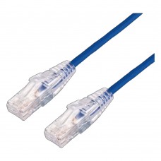 CABLE DE PARCHEO SLIM UTP CAT6A - 2 METROS (6.56 PIES) AZUL, DIÁMETRO REDUCIDO (28 AWG). CABLE DE PARCHEO SLIM UTP CAT6A - 2 METROS (6.56 PIES) AZUL, DIÁMETRO REDUCIDO (28 AWG).