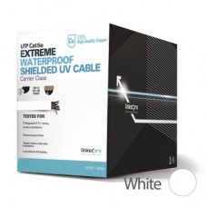 BOBINA DE CABLE DE 305 M, CAT5E, PARA INTEMPERIE, SIN BLINDAR, COLOR BLANCO, UL, PARA APLICACIONES EN CCTV, REDES DE DATOS