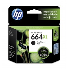 CARTUCHO HP 664XL ALTO RENDIMIENTO NEGRO, 480 PAGINAS