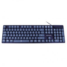TECLADO ALAMBRICO BLUE ROUND CONECTOR USB PERFECT CHOICE - AZUL, - Garantía: 1 AÑO -